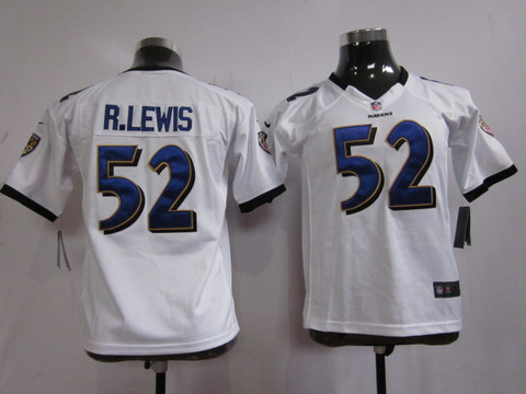 NFL Youth Jersey Nike White Baltimore Ravens 52 Miami Ray Lewis
